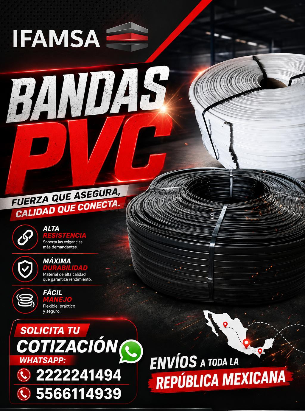 BANDAS DE PVC EN IFAMSA