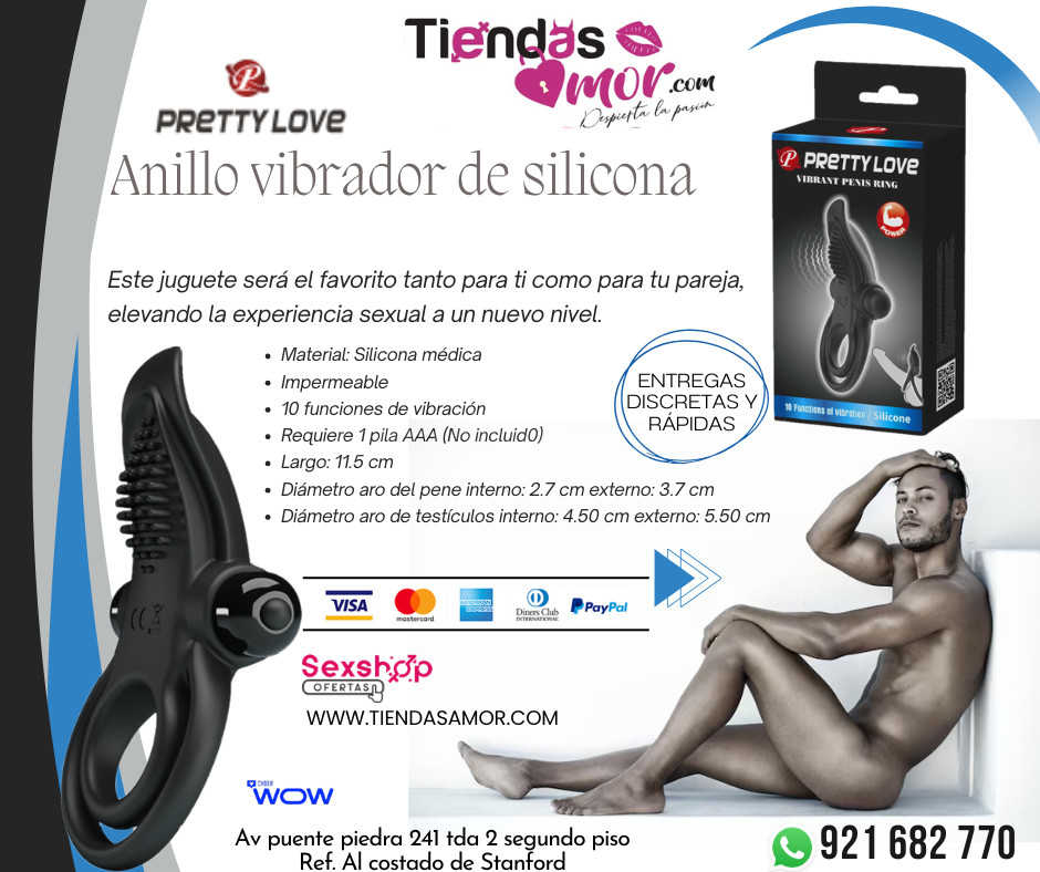 Anillo Vibrant Penis Ring10 funciones de vibraciónTienda para Adultos|Novedades y Productos Exclusivos 921682770 ENVIOS NACIONAL Lima y Provincias