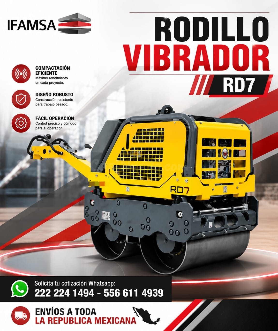 RODILLO VIBRADOR WACKER NEUSON RD7