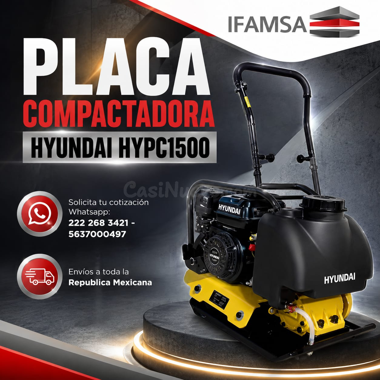 HYPC1500 PLACA COMPACTADORA HYUNDAI