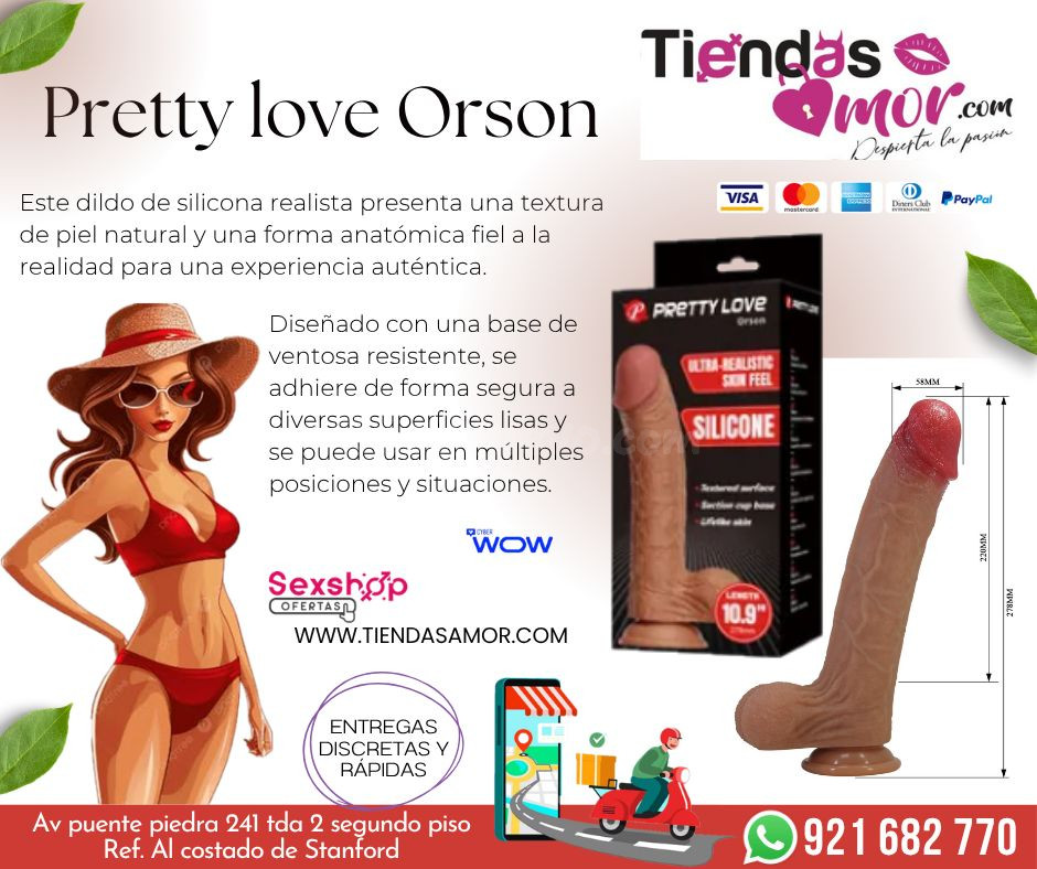 PRETTY LOVE-Orson Dildo de silicona realista Tienda para Adultos | Novedades y Productos Exclusivos 921682770 ENVIOS NACIONAL Lima y Provincias