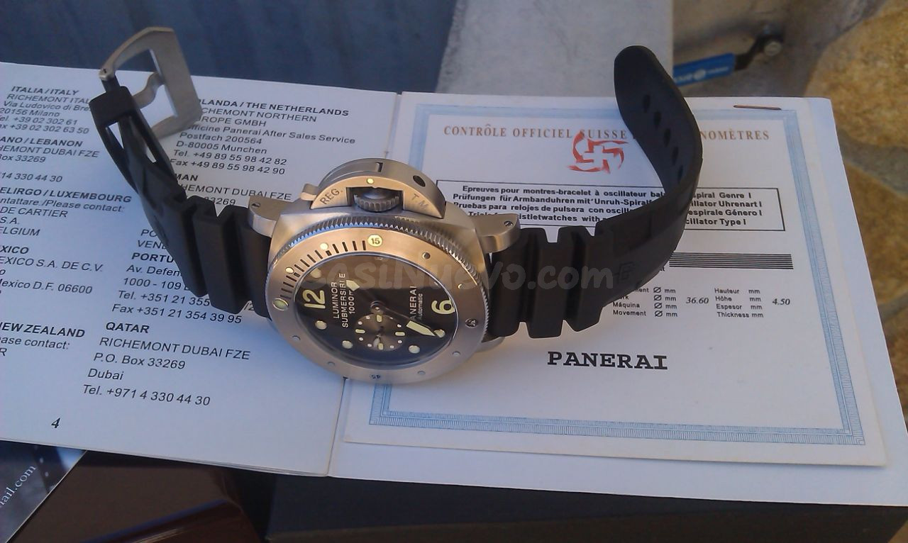 Panerai Submersible 1000m edición Sumergible gama alta lujo - foto 5