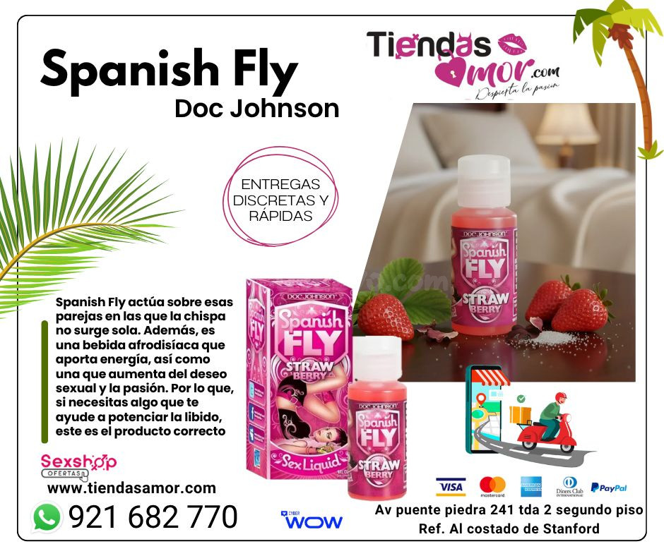 Spanish Fly Doc Johnson una bebida afrodisíaca/Tienda para Adultos | Novedades y Productos Exclusivos 921682770ENVIOS NACIONAL Lima y Departamentos