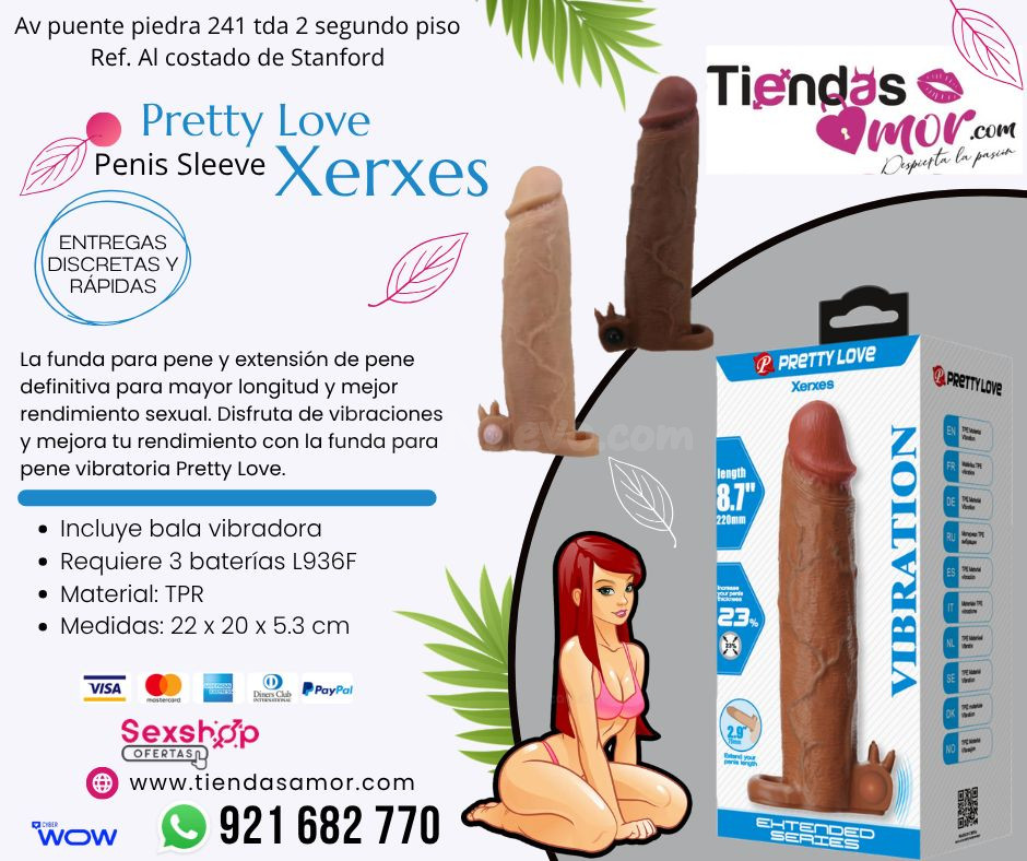 Pretty Love-Xerxes Vibrating Penis Sleeve Tienda para Adultos | Novedades y Productos Exclusivos 921682770 ENVIOS NACIONAL Lima y Provincias