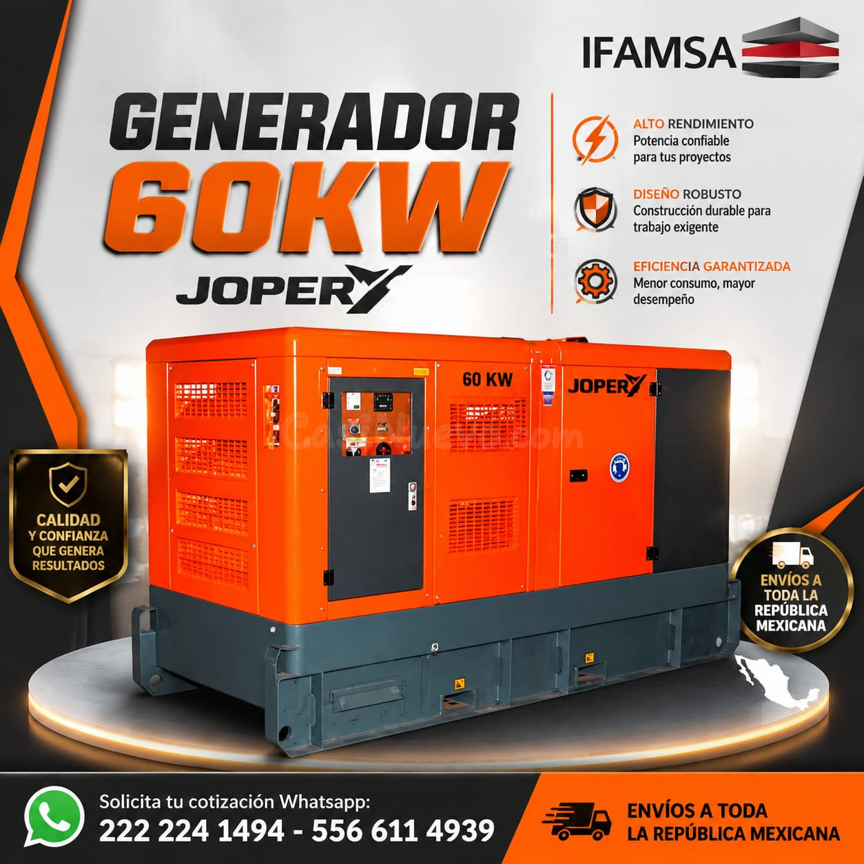 GENERADOR 60KW JOPER