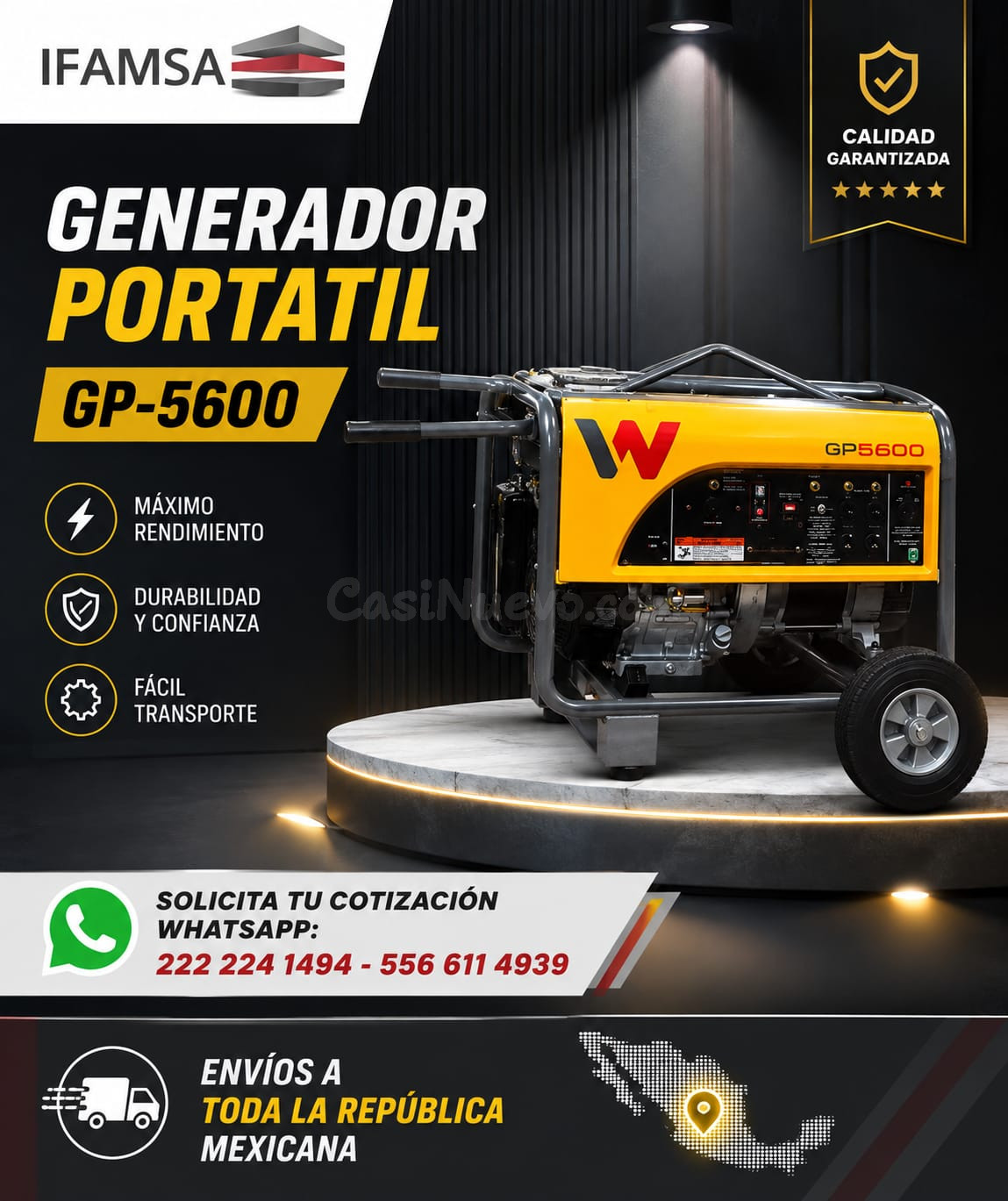 GENERADOR PORTATIL WACKER NEUSON GP-5600