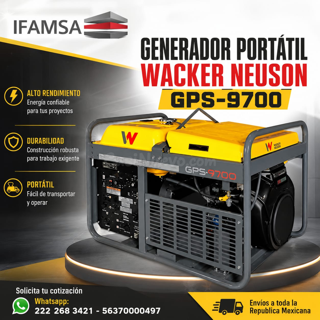 GENERADOR PORTÁTIL WN GPS-9700