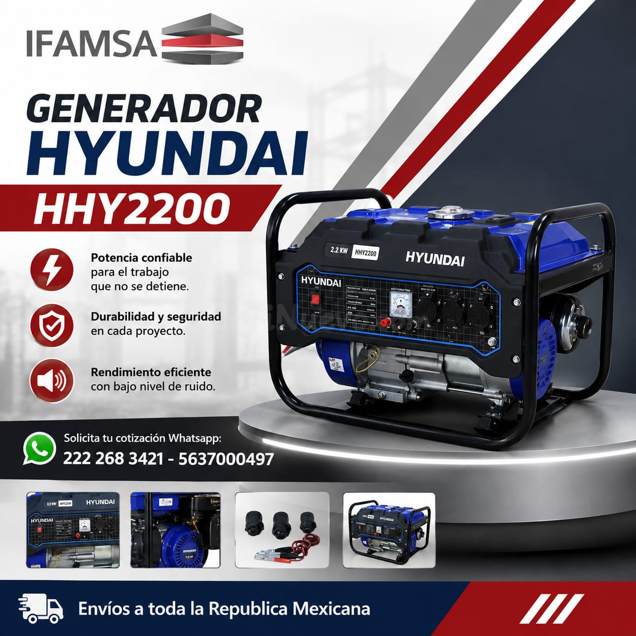 GENERADOR HYUNDAI HHY2200