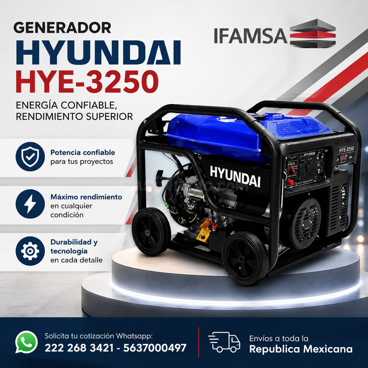 HYUNDAI GENERADOR HYE-3250