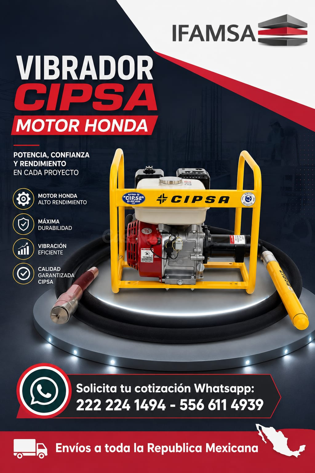 VIBRADOR CIPSA MOTOR HONDA