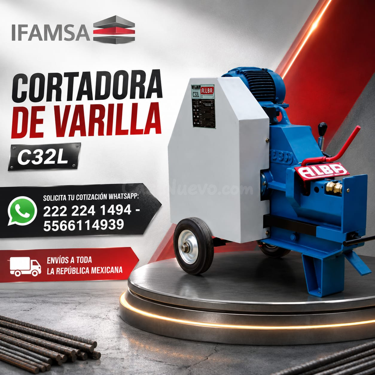 CORTADORA DE VARILLA ALBA C32L