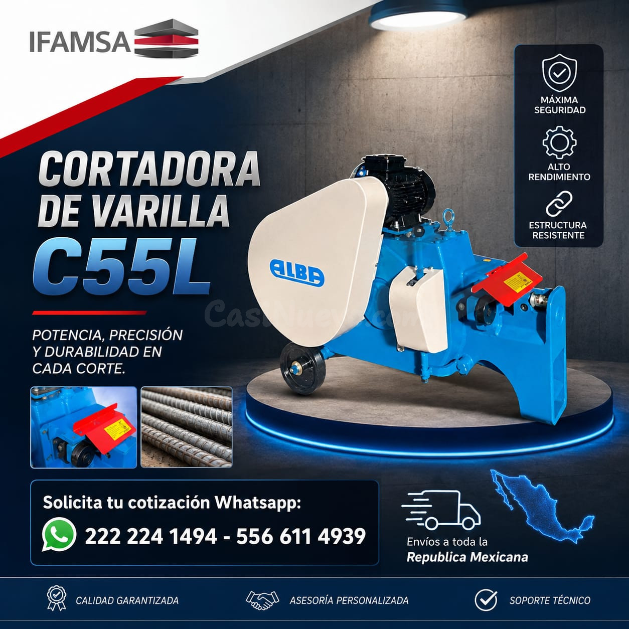 ALBA CORTADORA DE VARILLA C55L