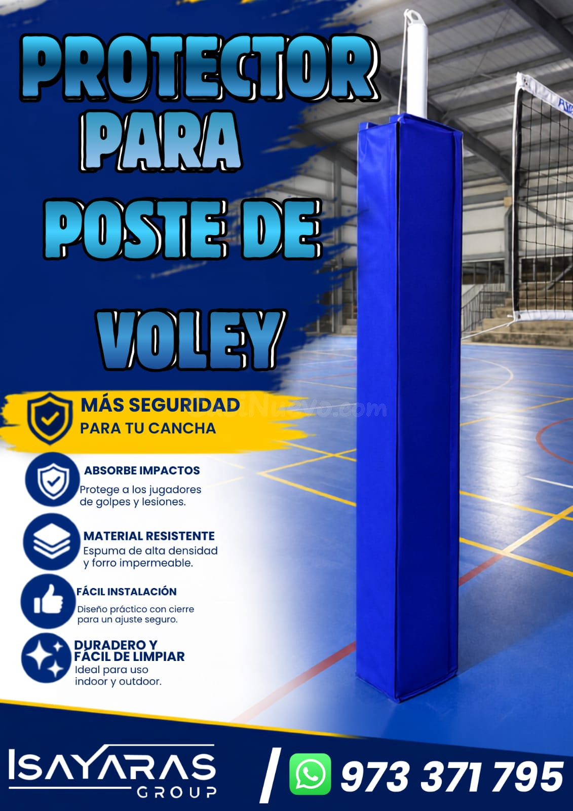 PROTECTOR PARA POSTE DE VOLEY- ISAYARAS GROUP