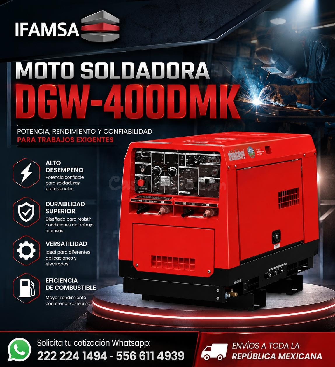 SHINDAIWA MOTO SOLDADORA DGW-400DMK EN IFAMSA