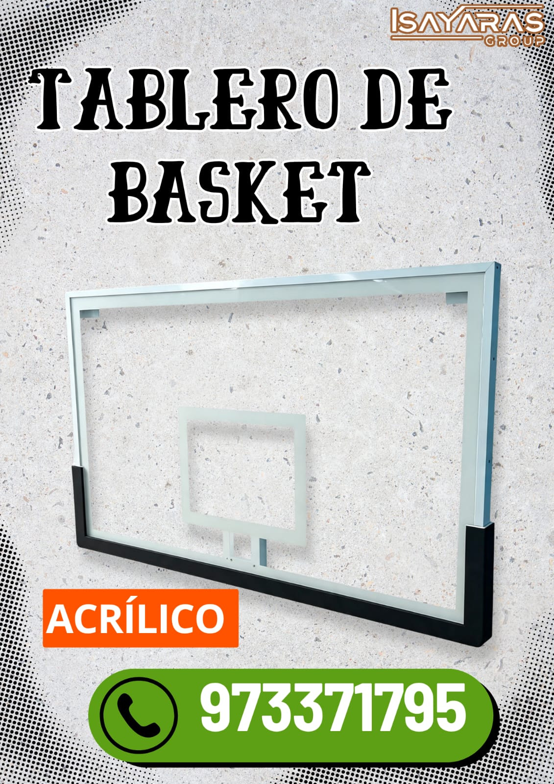 CANASTA DE BASQUET RESISTENTE PARA TODO TIPO DE TABLERO- ISA - foto 5