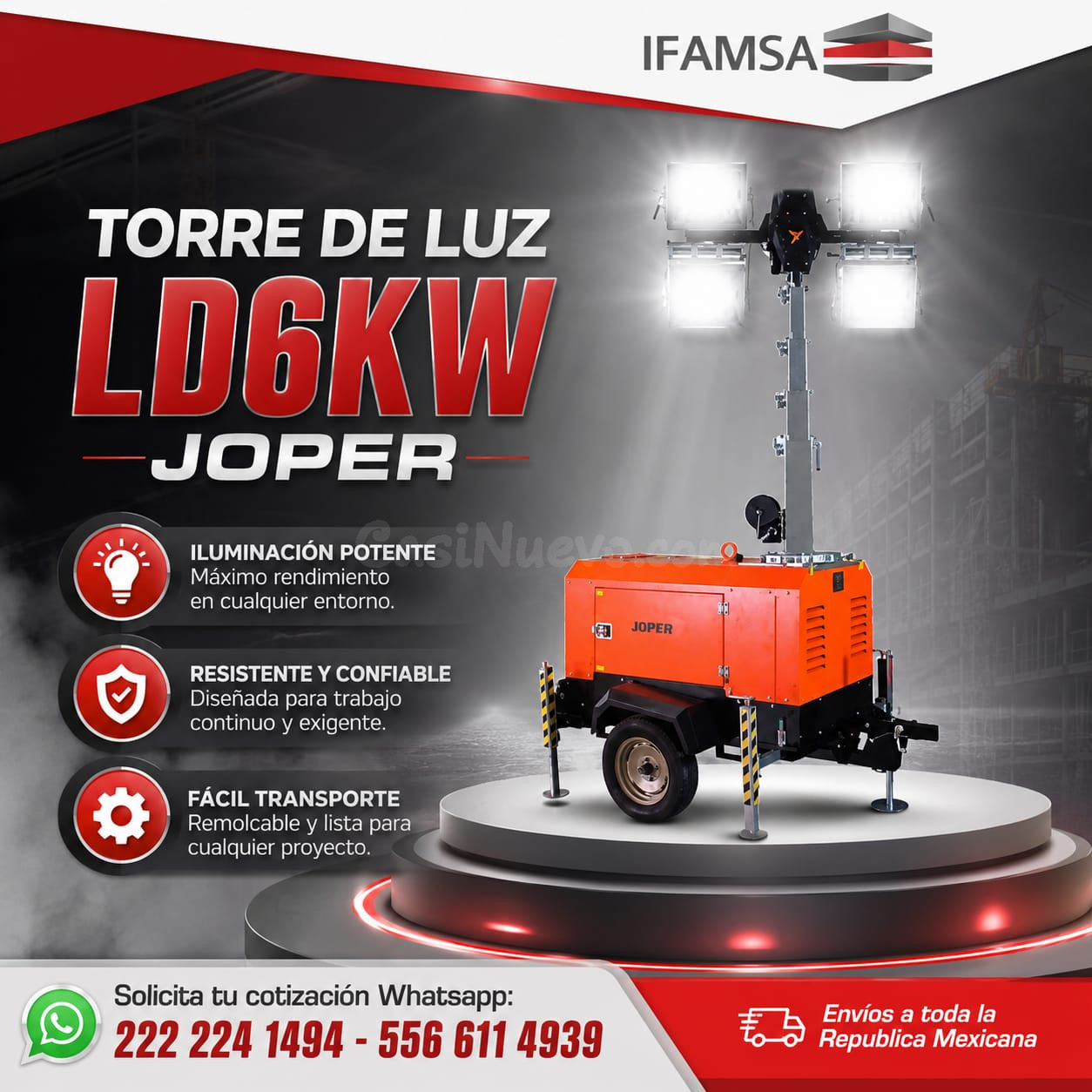 TORRE DE ILUMINACION MX