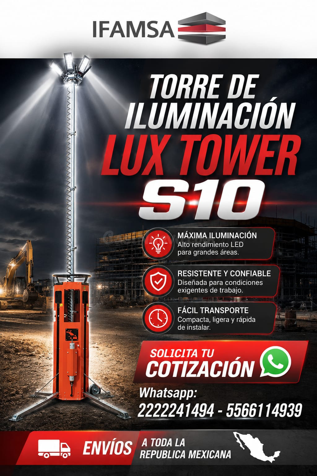 LUX TOWER S10  TORRE DE ILUMINACION