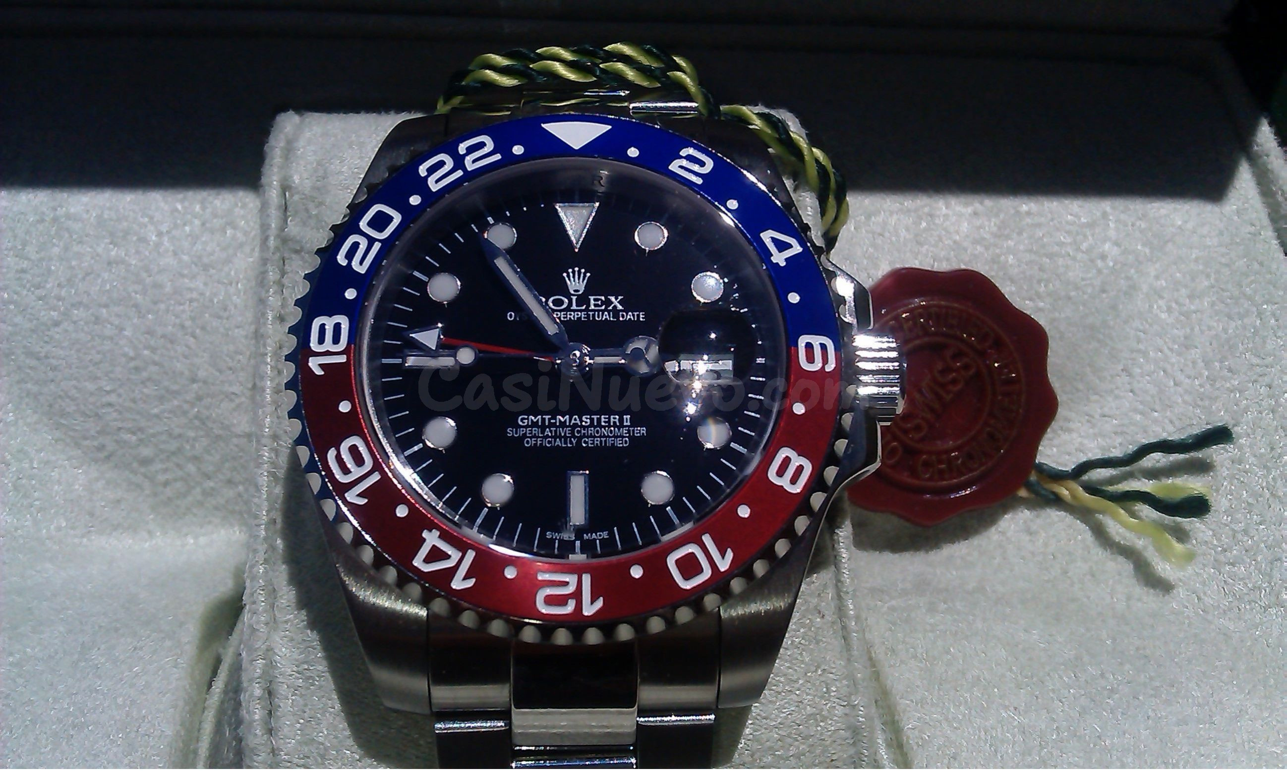 Rolex Master II, gmt, bisel cerámico bicolor en varios color