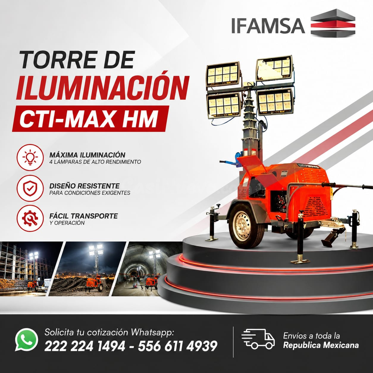 TORRE DE ILUMINACIÓN CTI-MAX