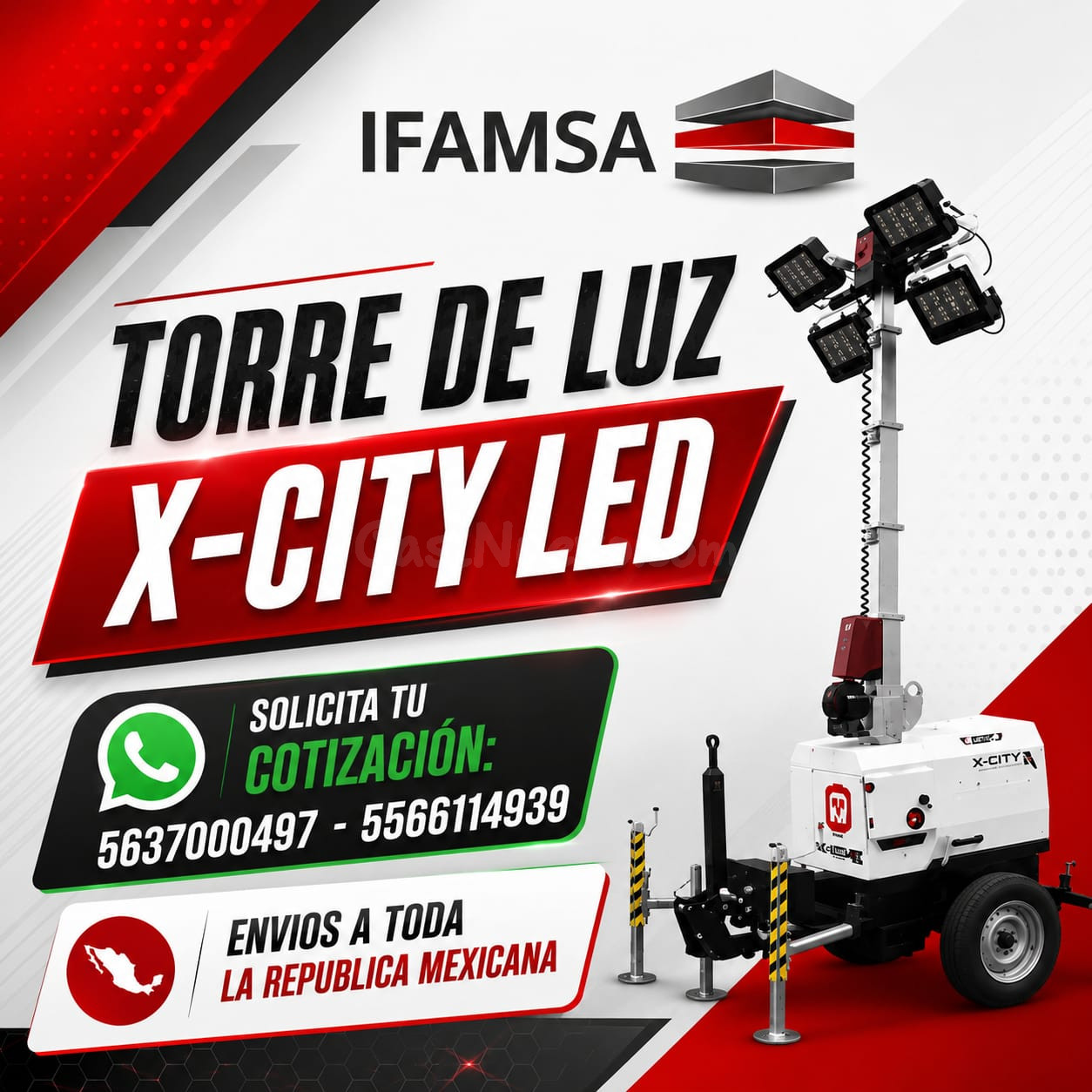 TORRE DE ILUMINACIÓN TRIME X-CITY LED