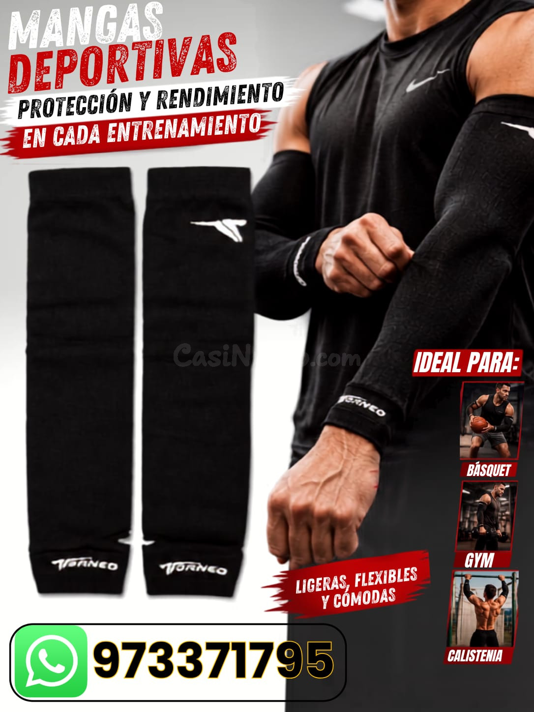 Mangas deportivas de protección Tornaco