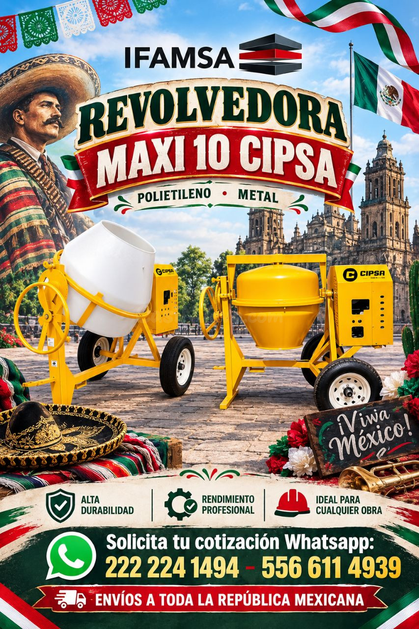 REVOLVEDORA MAXI 10 CIPSA MTAL O POLITILENO