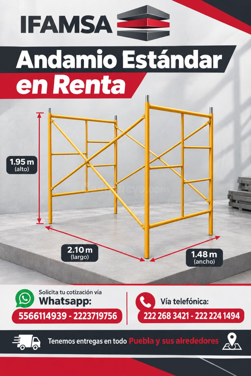 RENTA DE CUERPOS DE ANDAMIO ESTANDAR