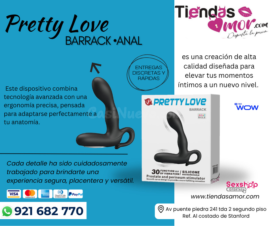 Masajeador Prostatico Pretty love Backie/desarrollo del Pene, Potencia Sexual Eyaculación Precoz, Impotencia 921682770 ENVIOS NACIONAL Lima y Departamentos