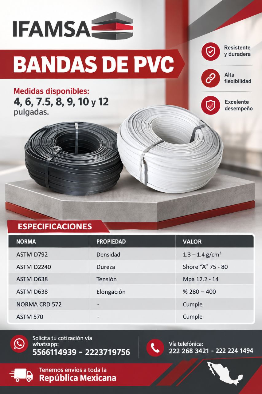 BANDAS DE PVC PARA EVITAR FILTRACIONES