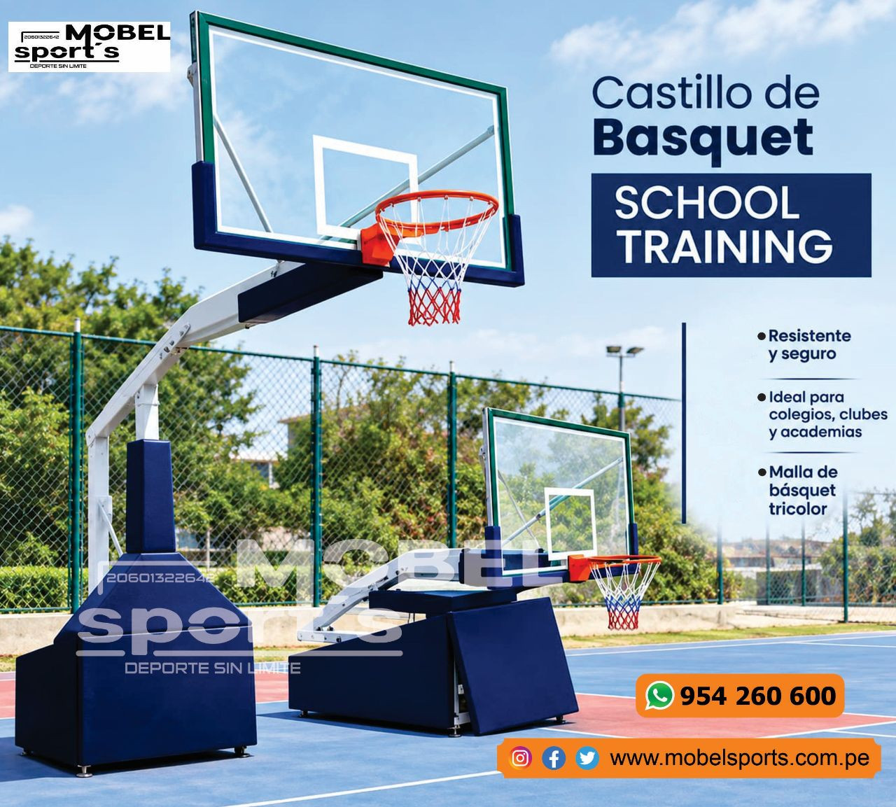 Castillo de Baloncesto Escolar