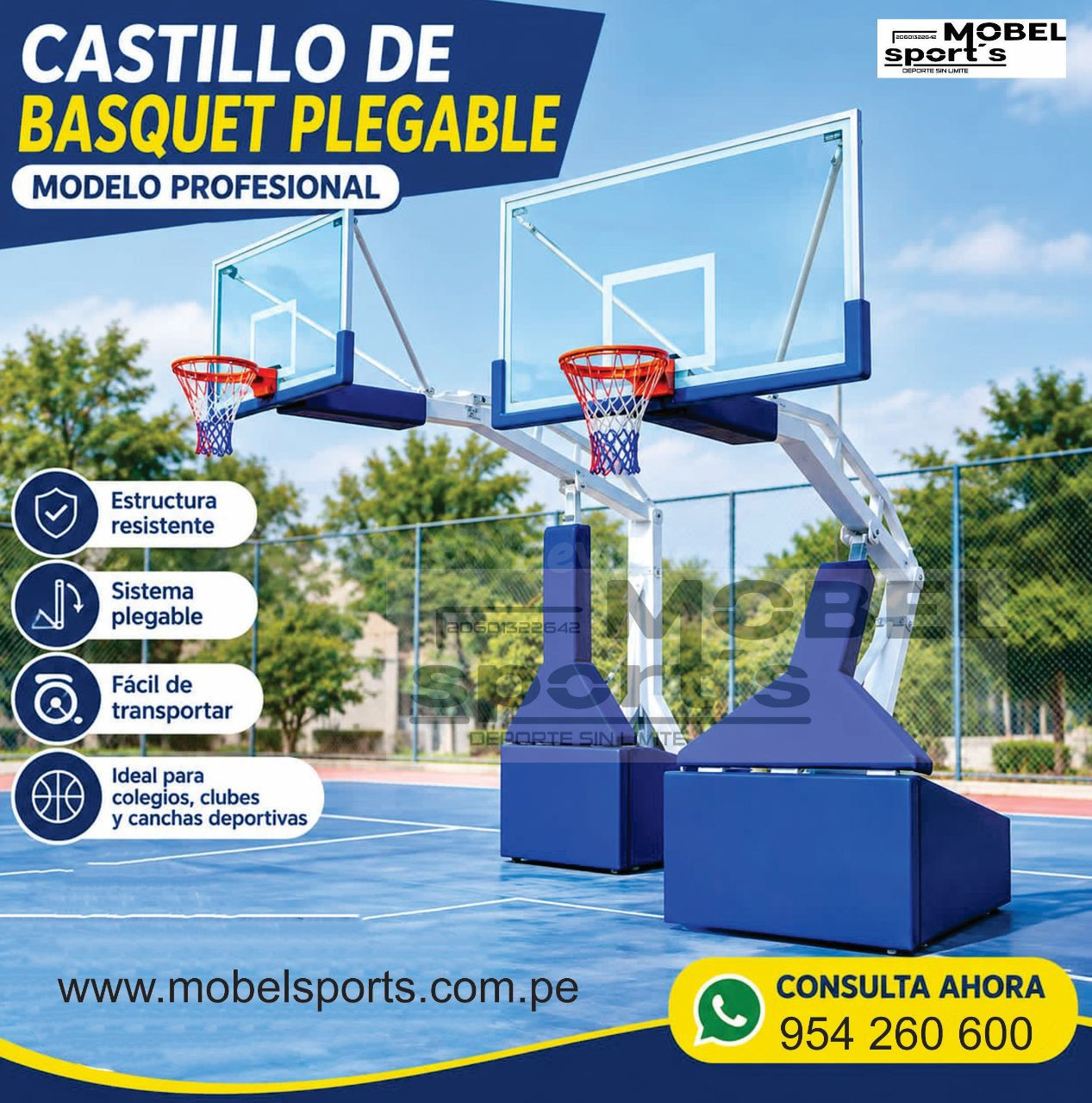 Castillo de Baloncesto Escolar - foto 5