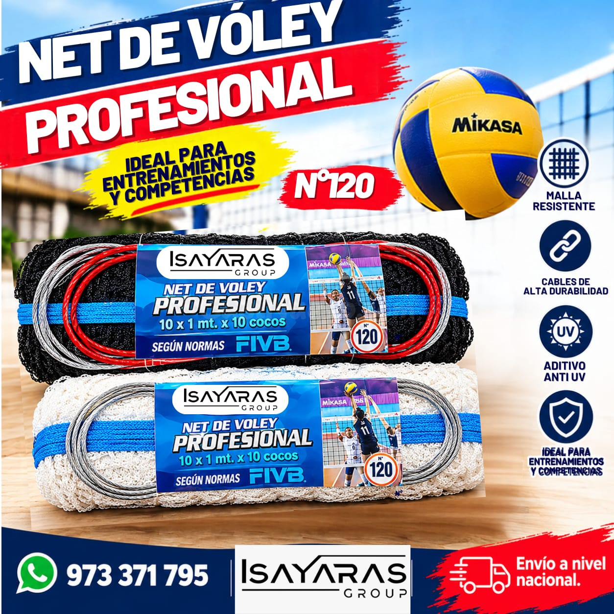 NET NUMERO 120 EXCELENTE PARA TUS PARTIDOR PROFESIONALES - ISAYARAS GROUP