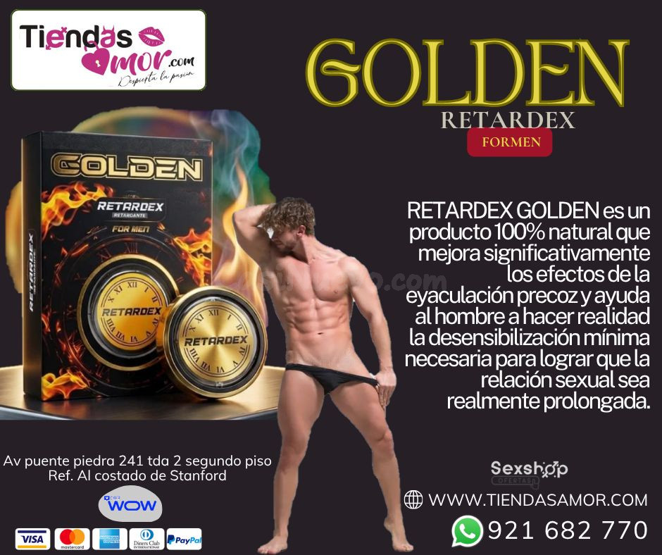 Retardante Sexual Para Hombre Retardex Golden For Men/desarrollo del Pene, Potencia Sexual Eyaculación Precoz, Impotencia 921682770 ENVIOS NACIONAL Lima y Departamento en Puente Piedra