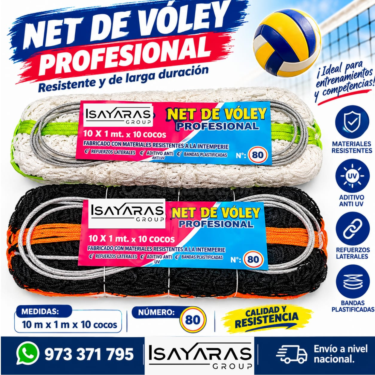 NET DE VÓLEY PROFESIONAL N.º 80!- ISAYARAS GROUP