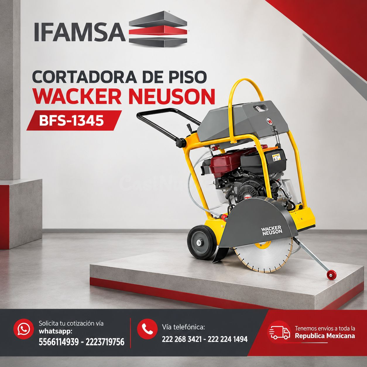 CORTADORA DE PISO WACKER NEUSON BFS-1345