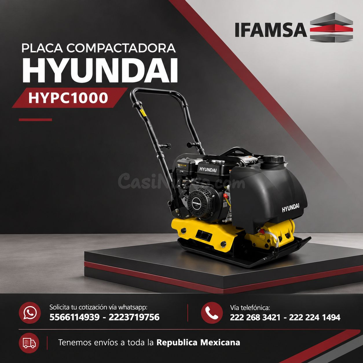 PLACA COMPACTADORA HYUNDAI HYPC1000