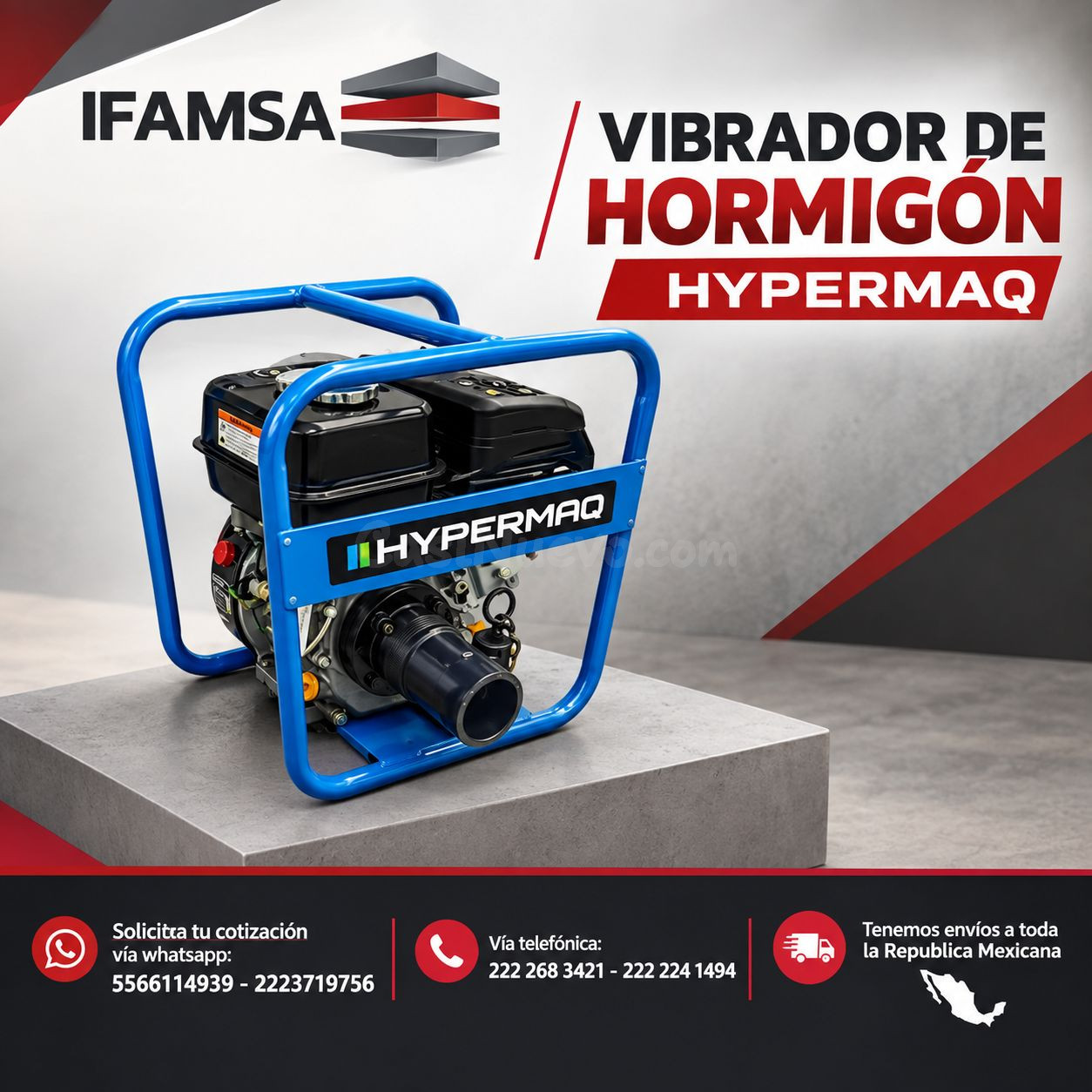 VIBRADOR DE HORMIGÓN HYPERMAQ