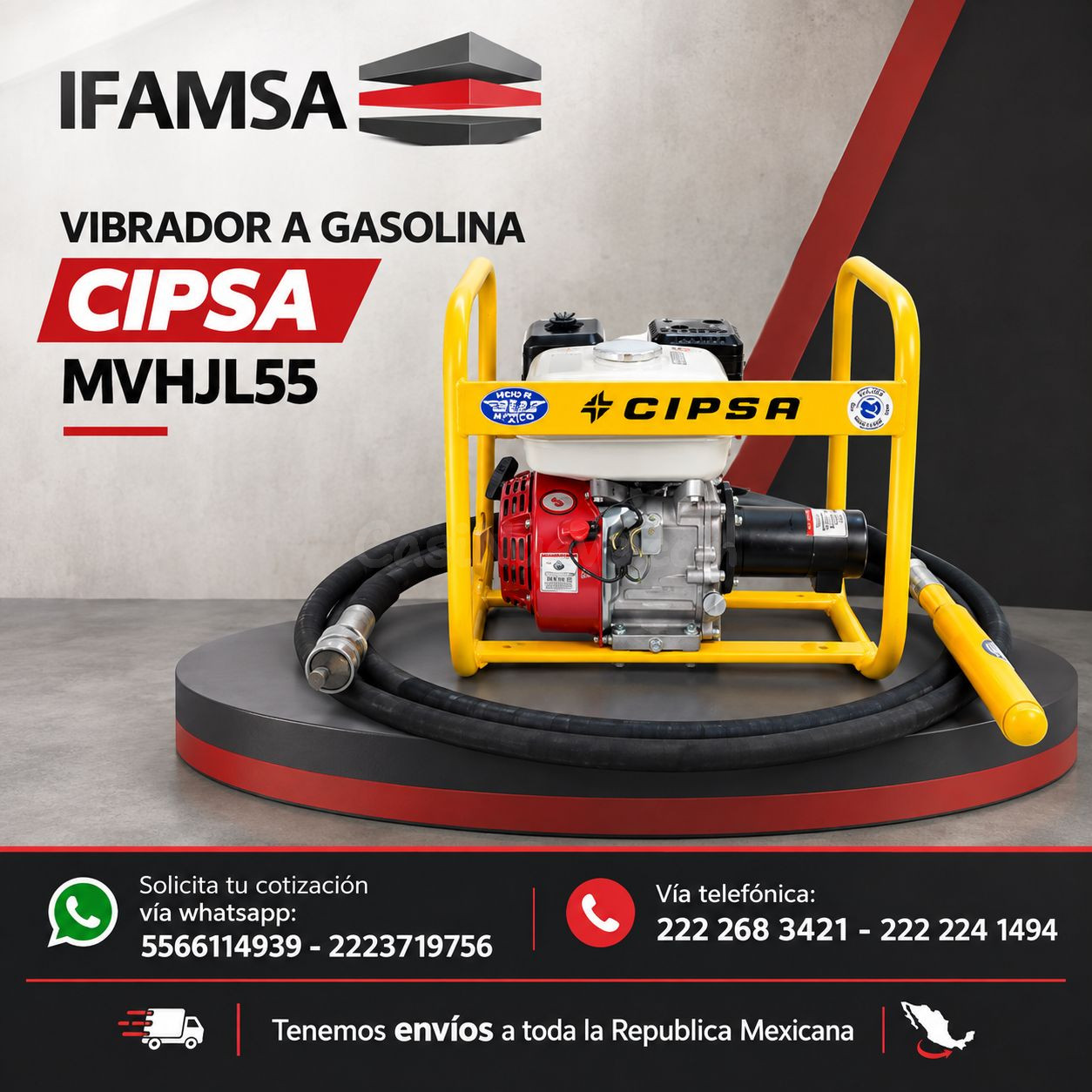 VIBRADOR A GASOLINA CIPSA MVHJL55