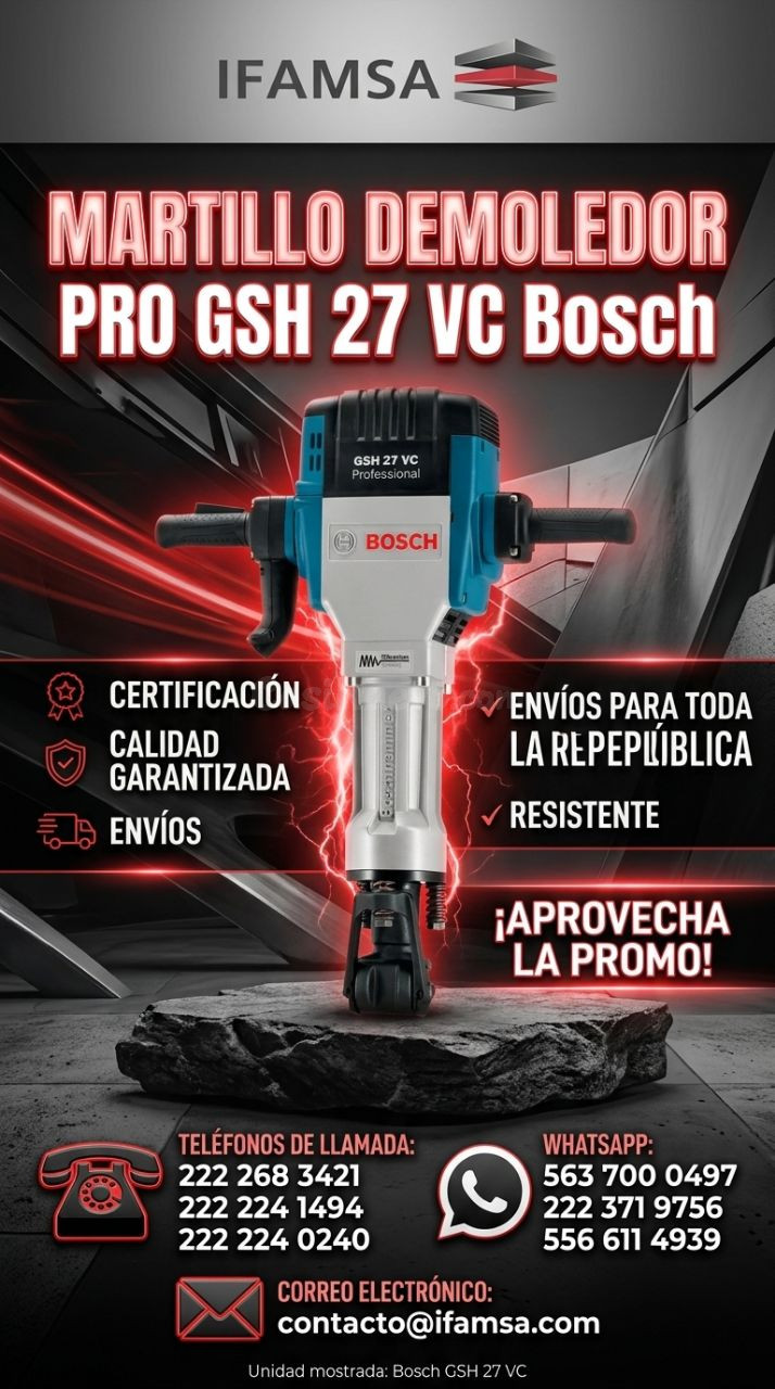 MARTILLO DEMOLEDOR PRO GHS27-VC BOSCH