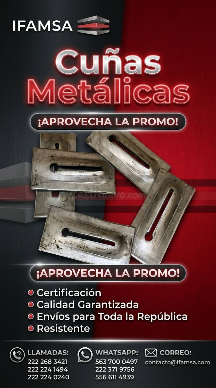 Cuñas metálicas para ajuste industrial