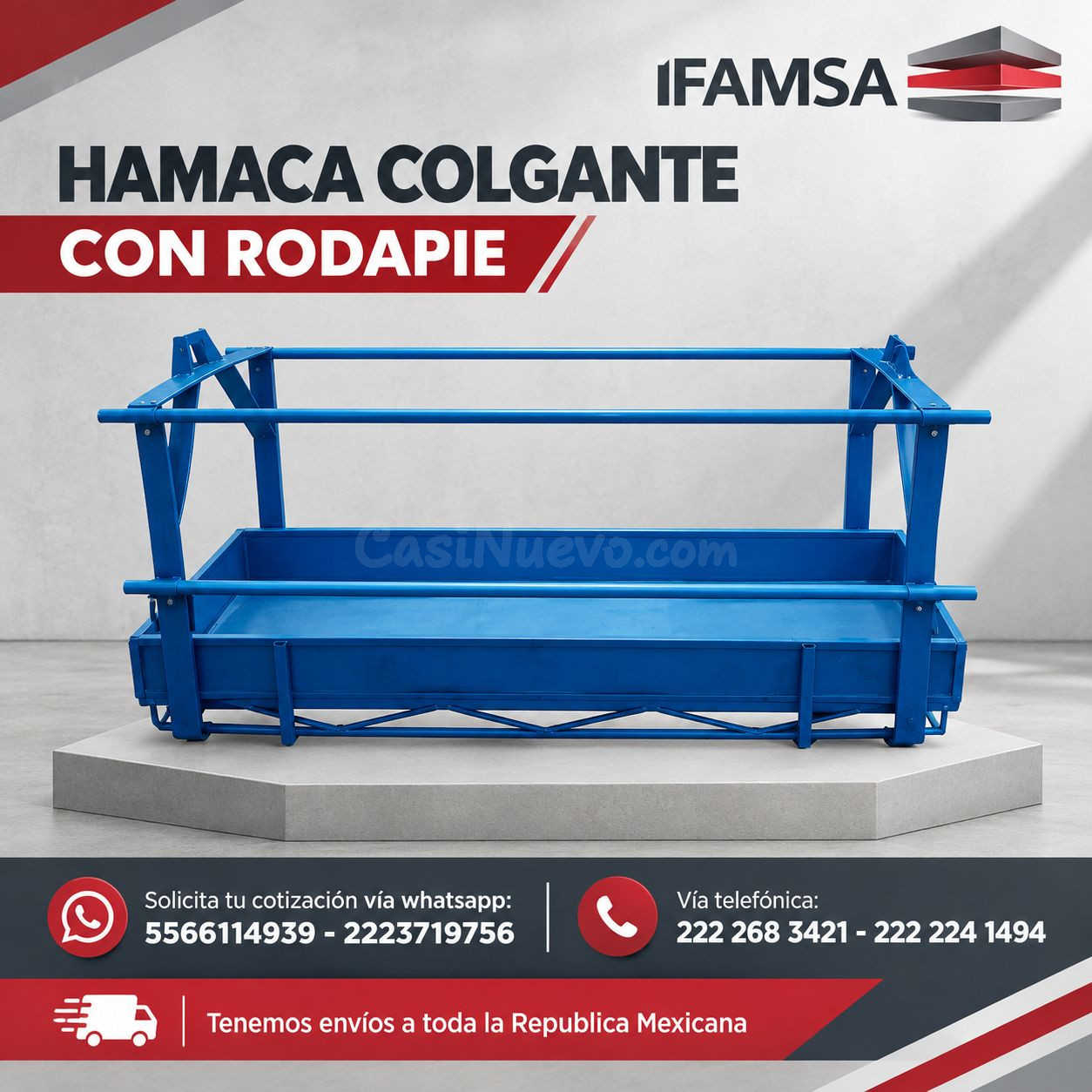VENTA DE ANDAMIO COLGANTE CON RODAPIE IFAMSA