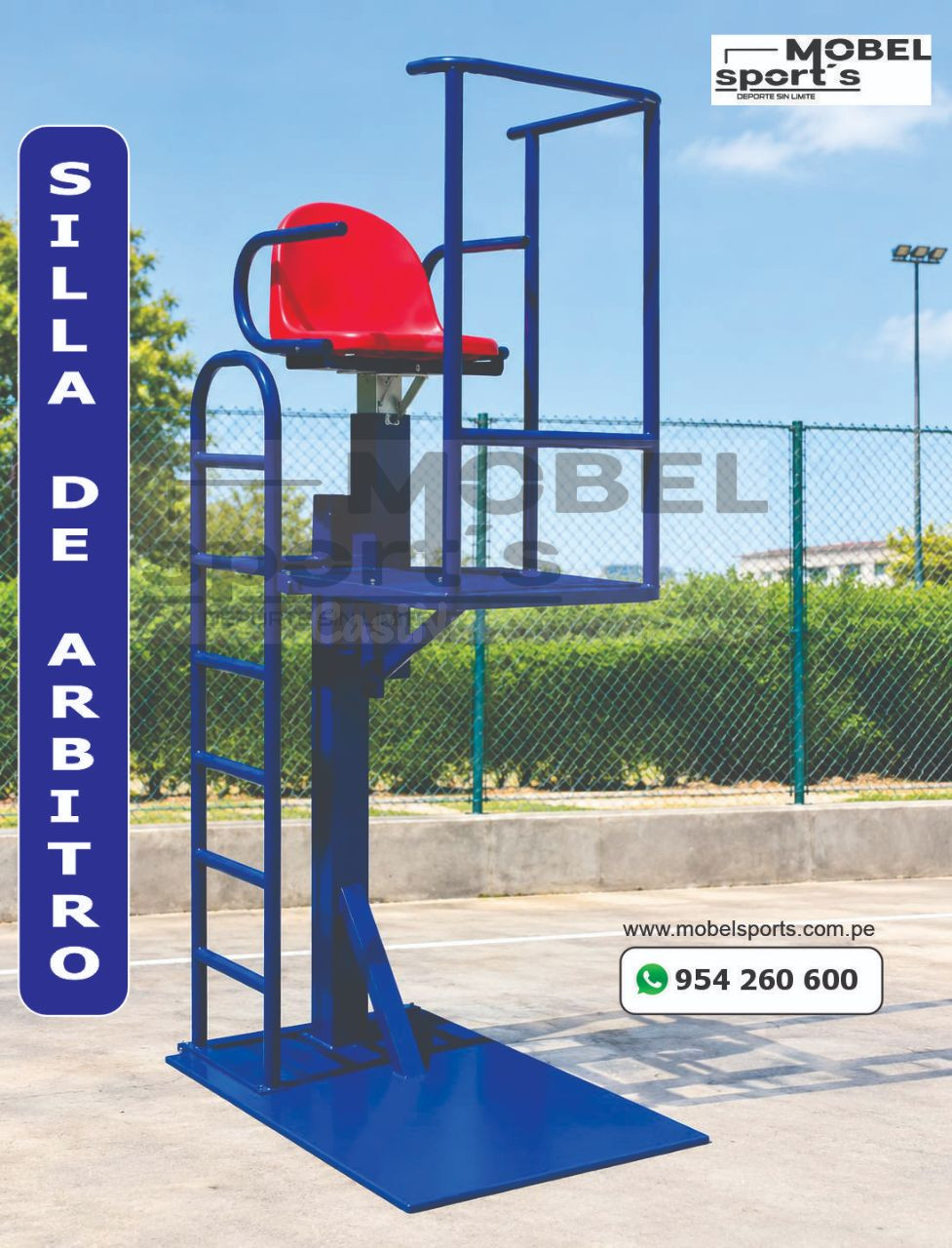 Silla de árbitro para cancha de vóley