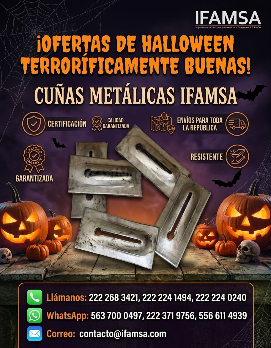 Cuñas metálicas IFAMSA para seguridad