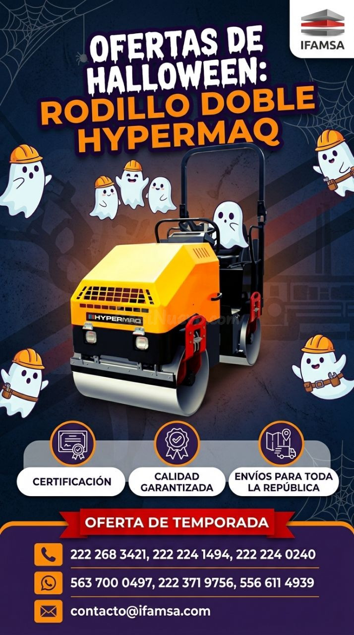 Rodillo compactador doble Hypermaq