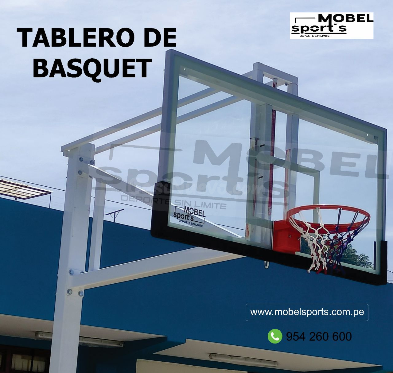 Tablero de baloncesto ajustable