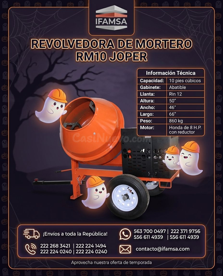 Revolvedora de mortero Joper RM10