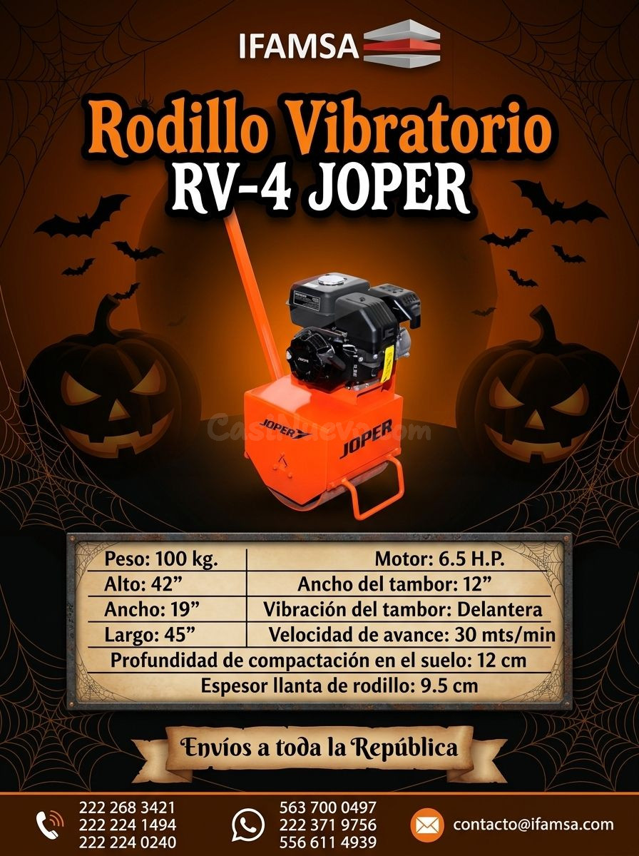 Rodillo vibratorio Joper RV-4