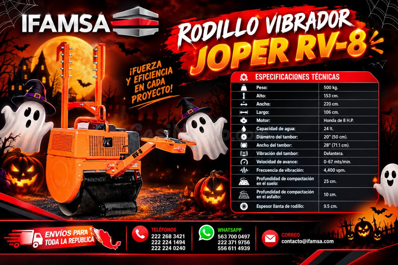 Rodillo vibrador Joper RV-8