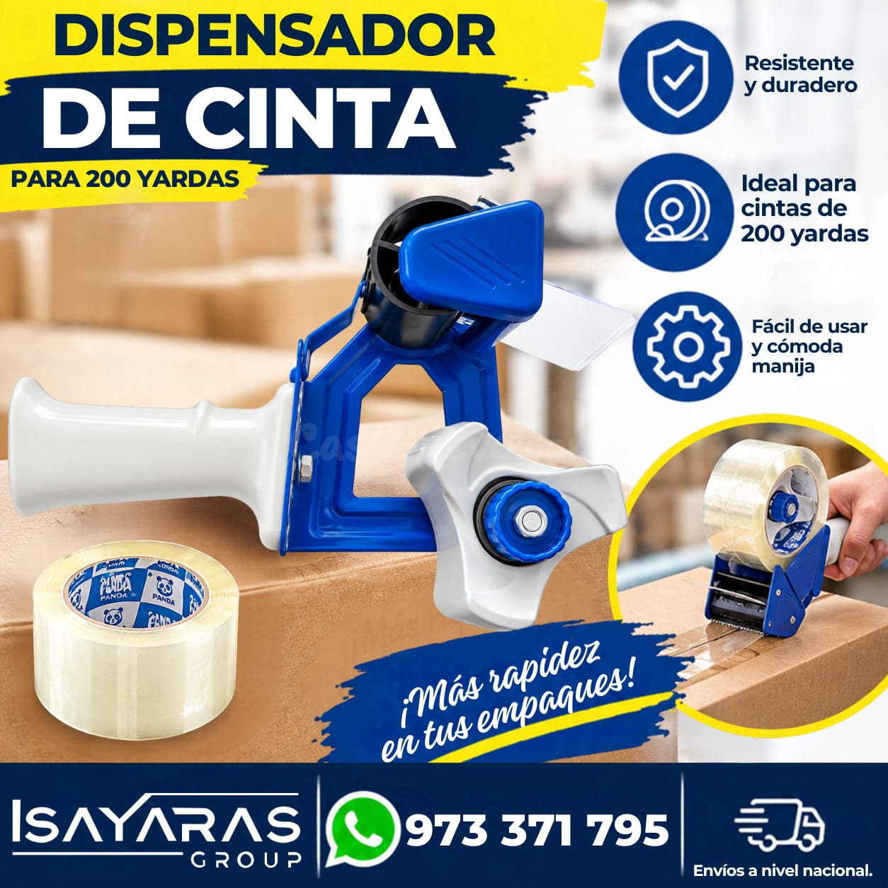 DISPENSADOR DE CINTAS- ISAYARA GROUP