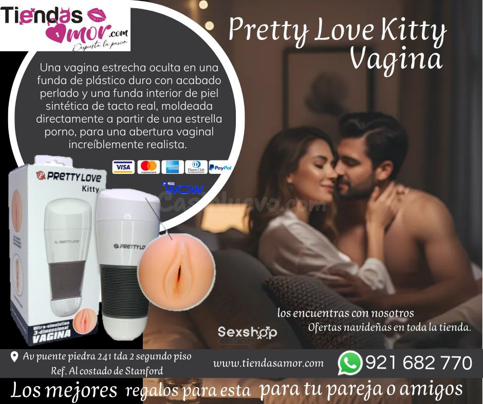 Pretty Love Kitty Vagina estrecha y realista./Desarrolladores Potencia Sexual Productos Exclusivos 921682770 ENVIOS NACIONAL Lima y Provincias